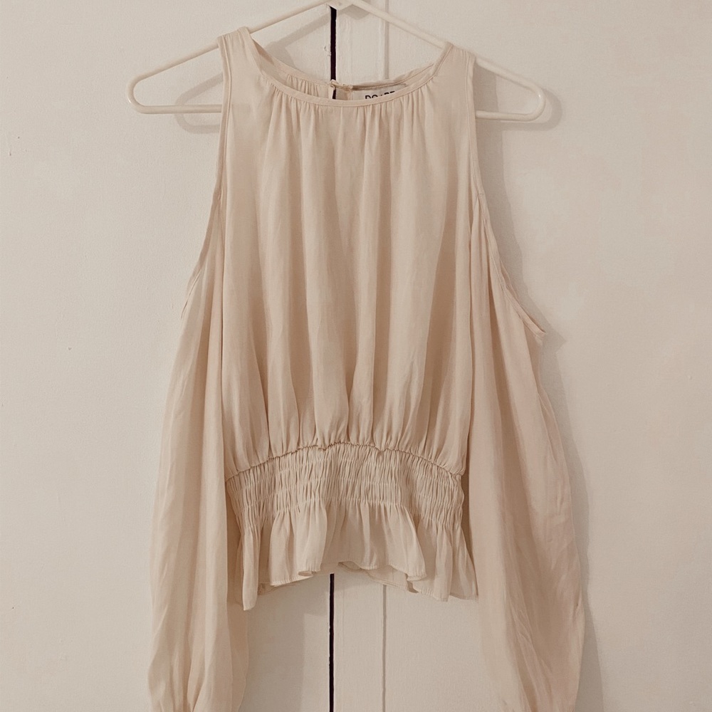 Ivory Cold Shoulder blouse